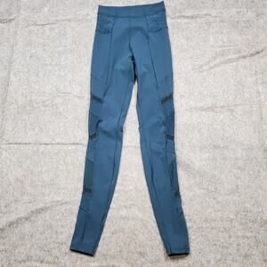 Lululemon Leggings Womens 2/4? Mesh High Rise 30" Yoga Run Workout Gym Athletic